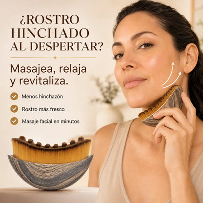 Cepillo Facial Linfático | Rostro Más Fresco y Menos Hinchado