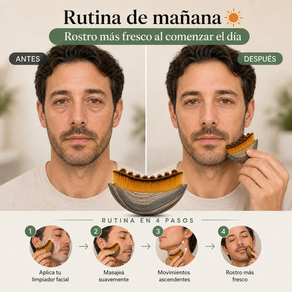 Cepillo Facial Linfático | Rostro Más Fresco y Menos Hinchado
