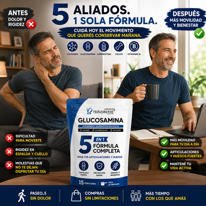Glucosamina 5 en 1 | Movilidad y Cuidado Articular