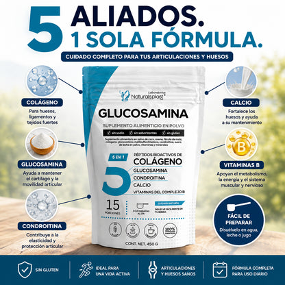 Glucosamina 5 en 1 | Movilidad y Cuidado Articular